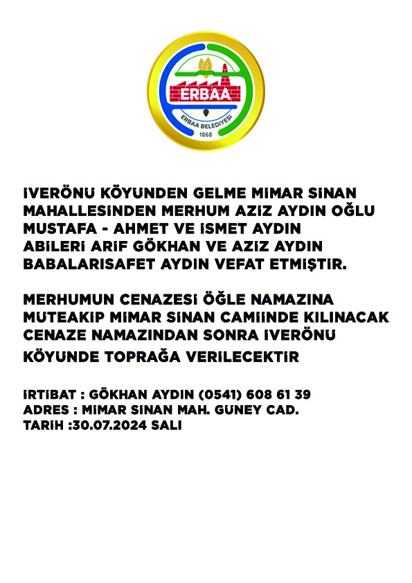 SAFET AYDIN 30 .07.2024