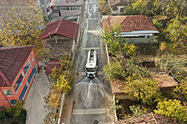 Erbaa'da Dezenfekte Çalışmaları Devam Ediyor