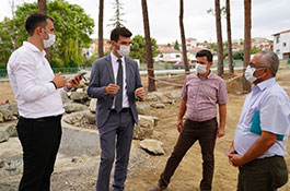 Başkan Karagöl Çamlık Koru Park'ta incelemelerde bulundu