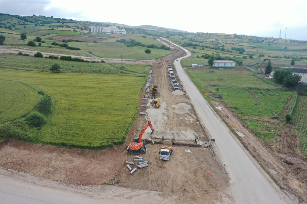 Hastane Duble Yol Projemiz Hummalı Şekilde Devam Ediyor.