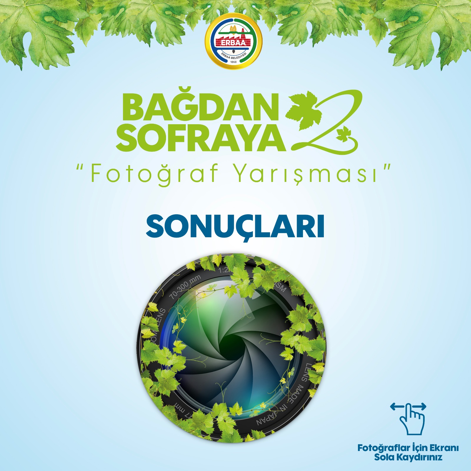 Bağdan Sofraya Asma Yaprağı Konulu Fotoğraf Yarışması Sonuçları